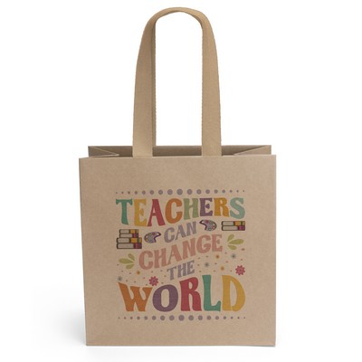 Villa™ - Eco Kraft-Brown Matte-Laminated Eurotote - Dynamic Color (10" x 5" x 10")